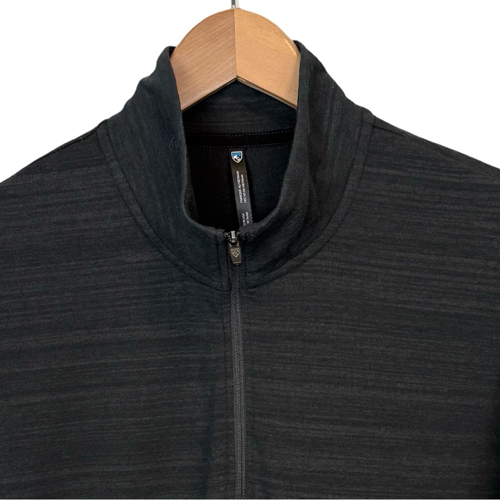 KÜHL Women's Accel 1/2 Zip lightweight performance black sweatshirt EUC - Picture 3 of 10